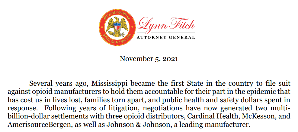 AG #39 s claim state was first opioid lawsuit is inaccurate Mississippi Today